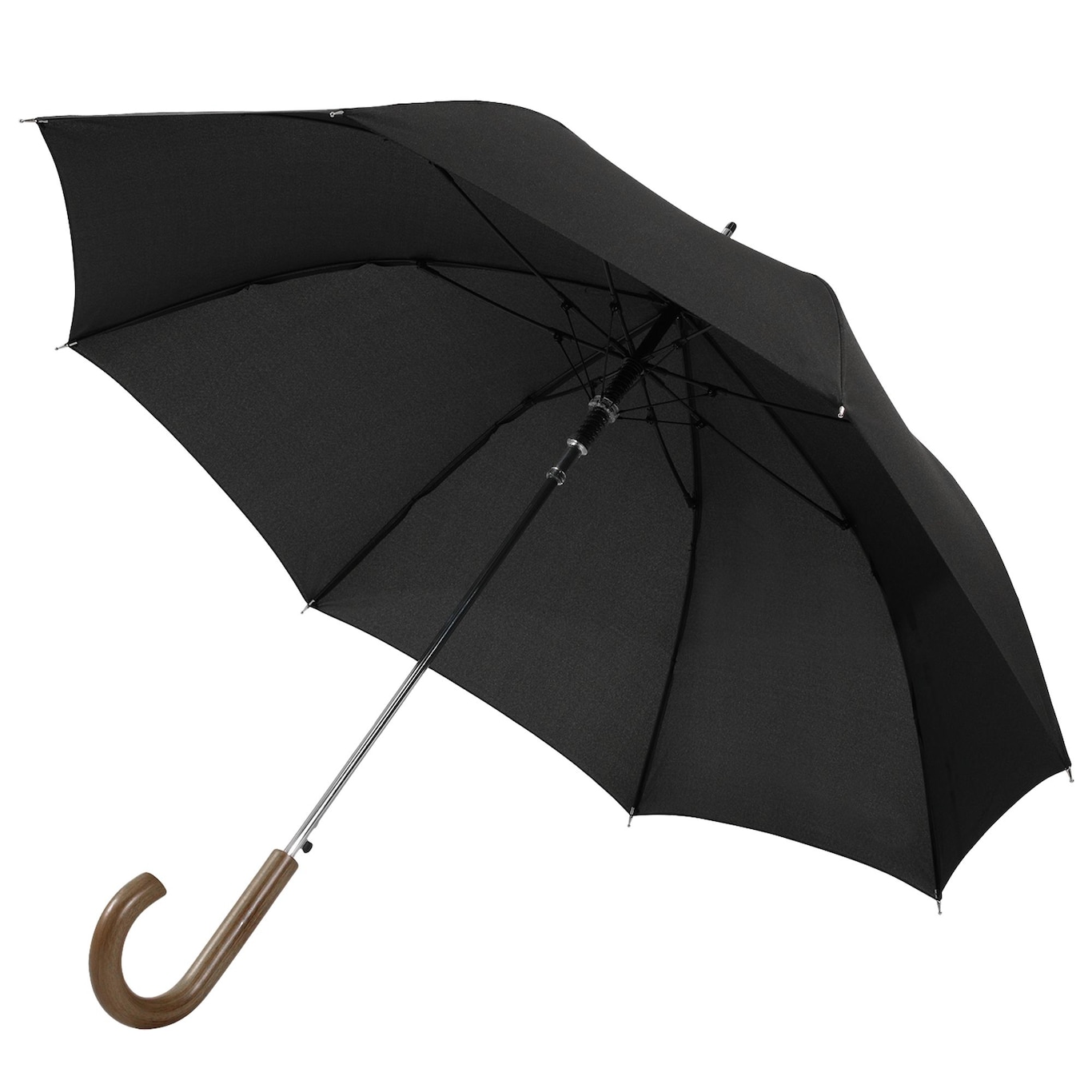Wojas Czarny Długi Parasol 