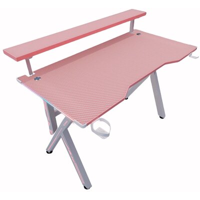 Biurko gamingowe COBRA CRF4009RGB Różowy