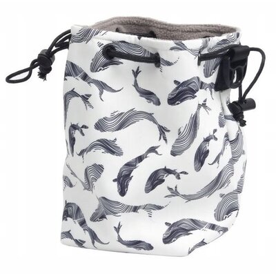 Torba LOVEINSTANT SB8068 do FujiFilm Instax/Liplay/Square Biały Wieloryby