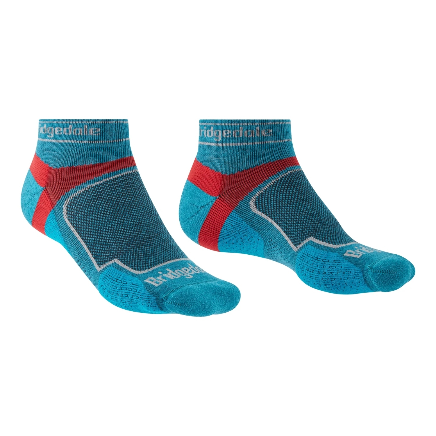 Męskie skarpety do biegania Bridgedale Ultralight T2 Coolmax Sport Low blue - 44-47