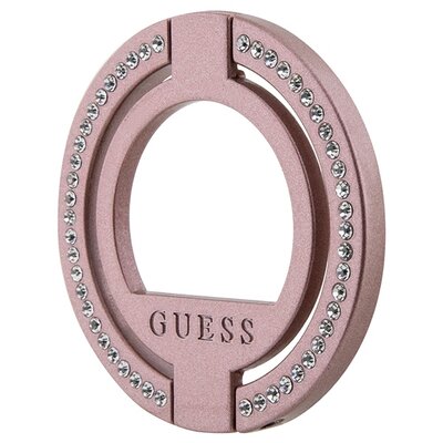 Uchwyt i podstawka GUESS Ring Stand MagSafe Różowy