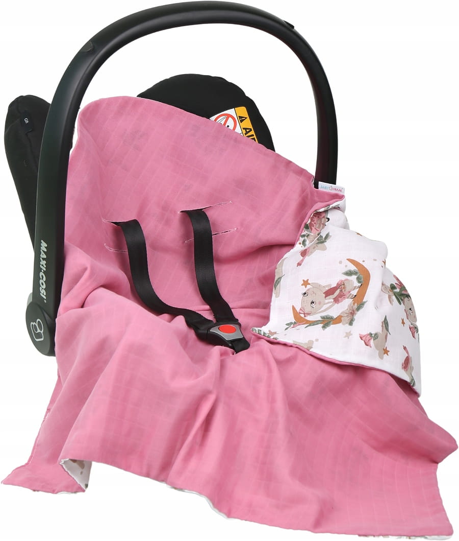 Babymam muślinowy otulacz kocyk nosidełka fotelika
