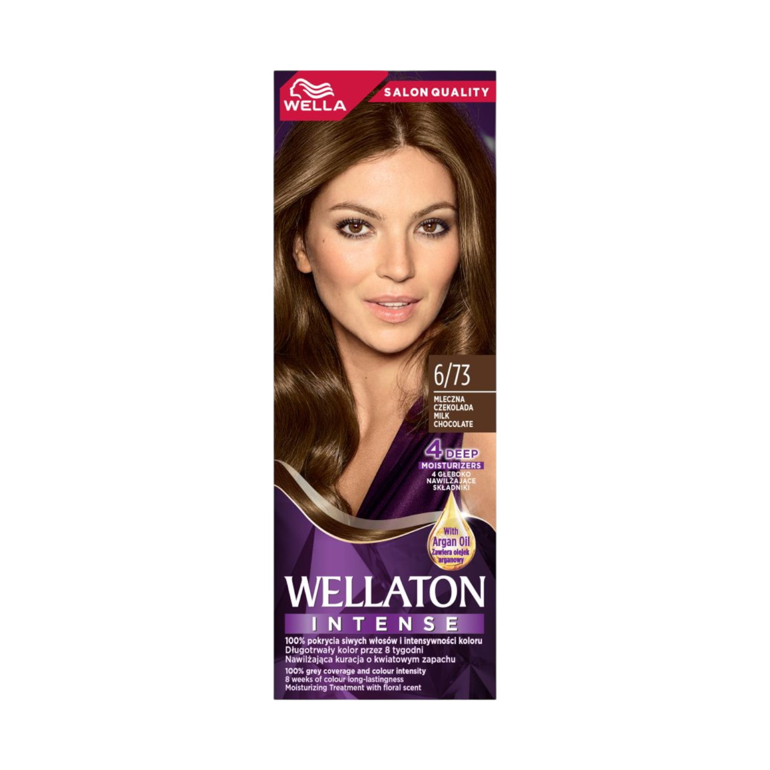 Wella Wellaton krem koloryzujący 6/73 mleczna czekolada, 1 opak.