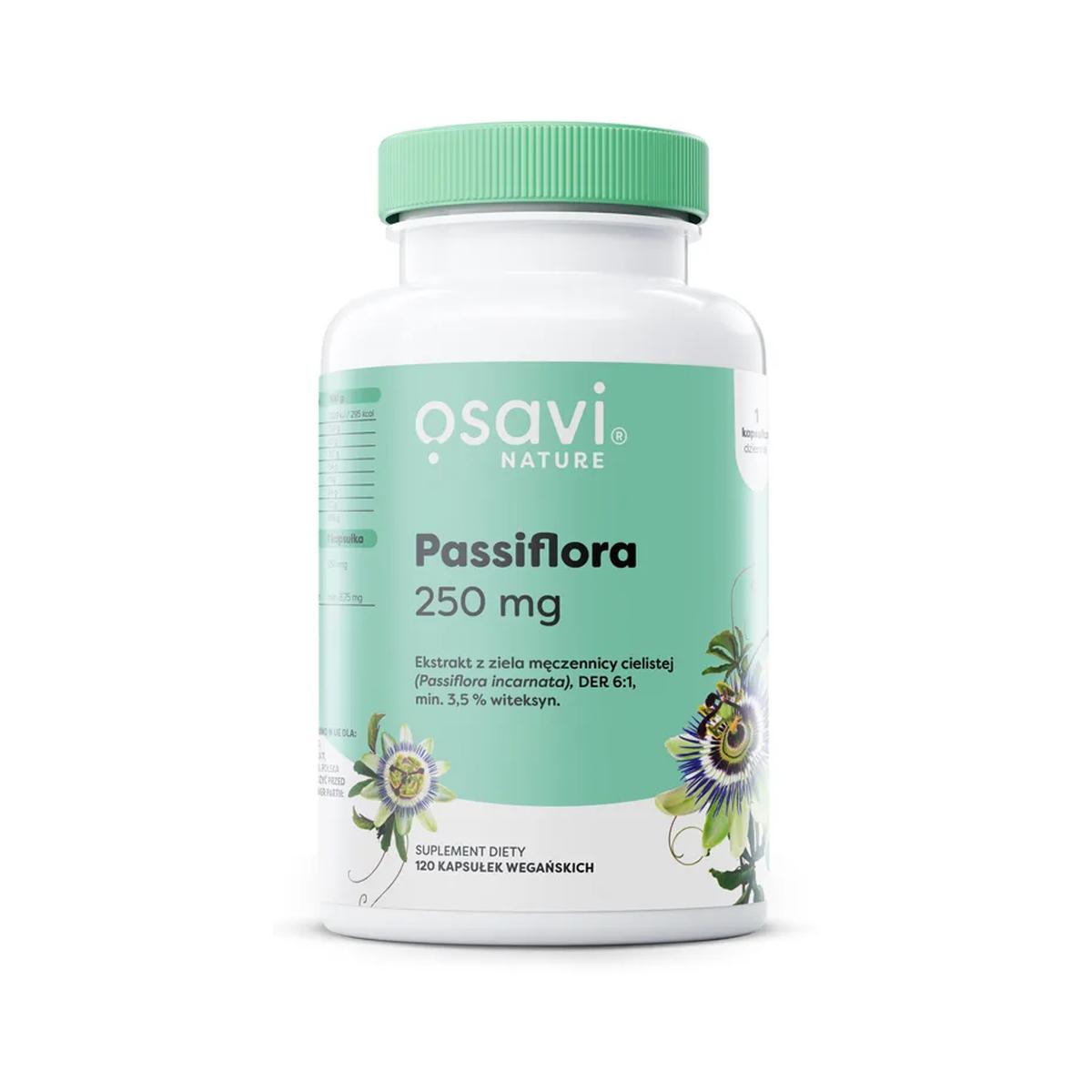 Osavi suplement diety Passiflora, 250mg, 120 kaps./1 opak.