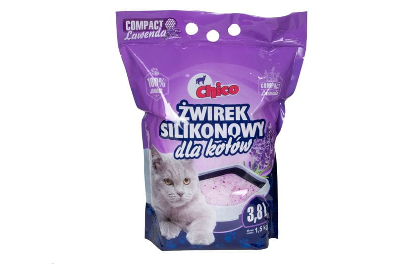 Chico żwirek dla kota silikonowy compact lawendowy 3,8L