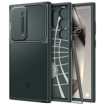 Etui SPIGEN Optik Armor do Samsung Galaxy S24 Ultra Zielony