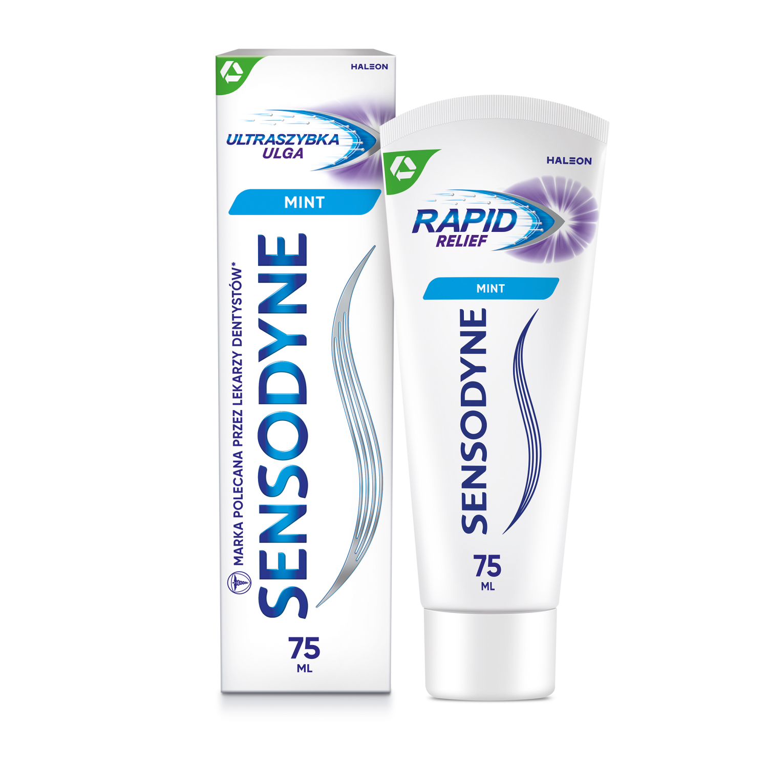 Sensodyne Ultraszybka Ulga pasta do mycia zębów odświeżająca, przeciw próchnicy, na nadwrażliwość, 75 ml