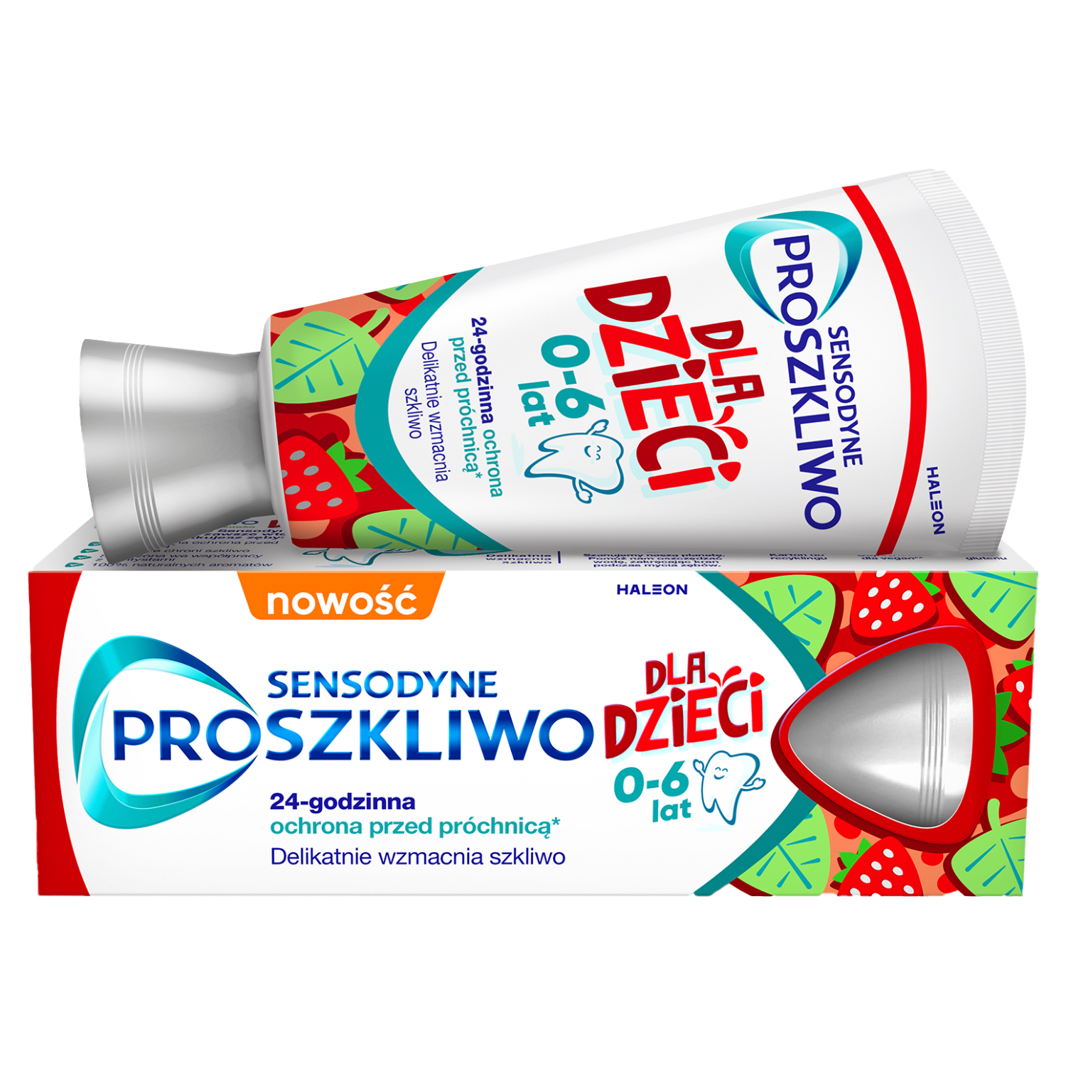 Sensodyne Proszkliwo pasta do mycia zębów z fluorkiem dla dzieci w wieku 0-6 lat, 50 ml