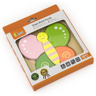Puzzle VIGA Pierwsze puzzle maluszka Motyl 50170 (5 elementów)