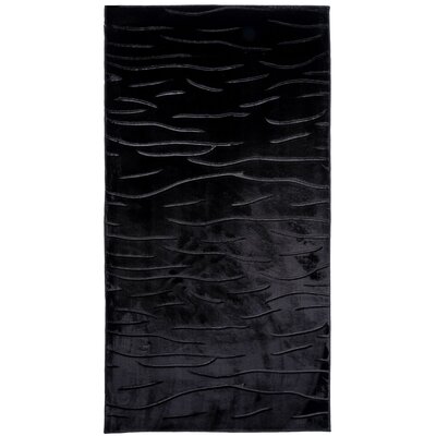 Dywan wewnętrzny MULTIDECOR Alaska Fale 60 x 100 cm Czarny