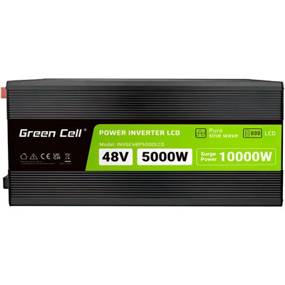 Przetwornica GREENCELL INVGC48P5000LCD 48V/230V 5000W/10000W