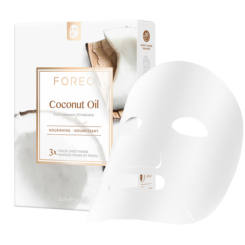 Foreo Farm Coconut Oil maska do twarzy, 3x6 ml/1 opak.