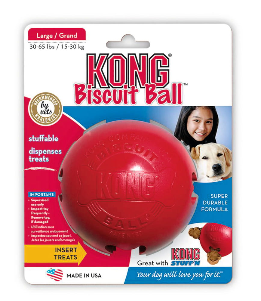 KONG® Biscuit Ball zabawka dla psa rozmiar S