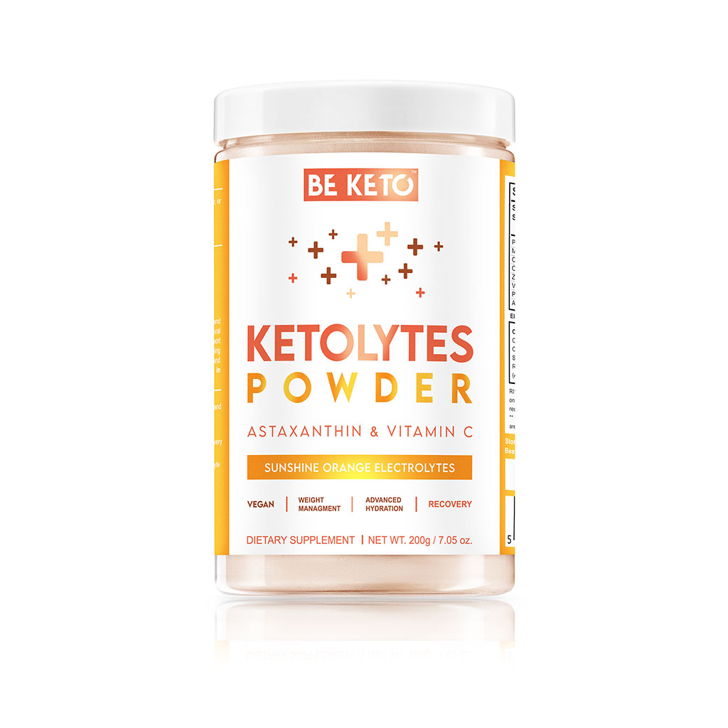 Be Keto suplement diety keto elektrolity w proszku, słoneczna pomarańcza, 200 g