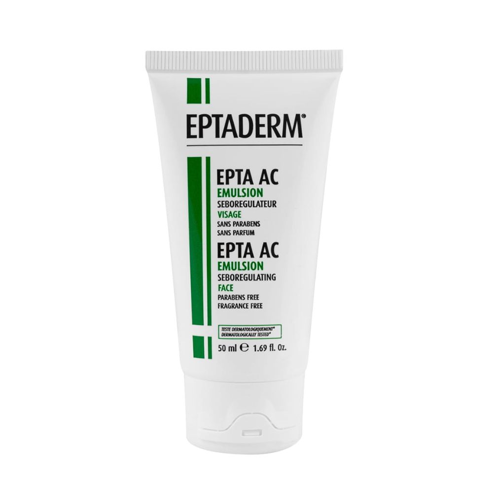 Eptaderm Epta AC emulsja matująca do skóry tłustej i trądzikowej, 50 ml