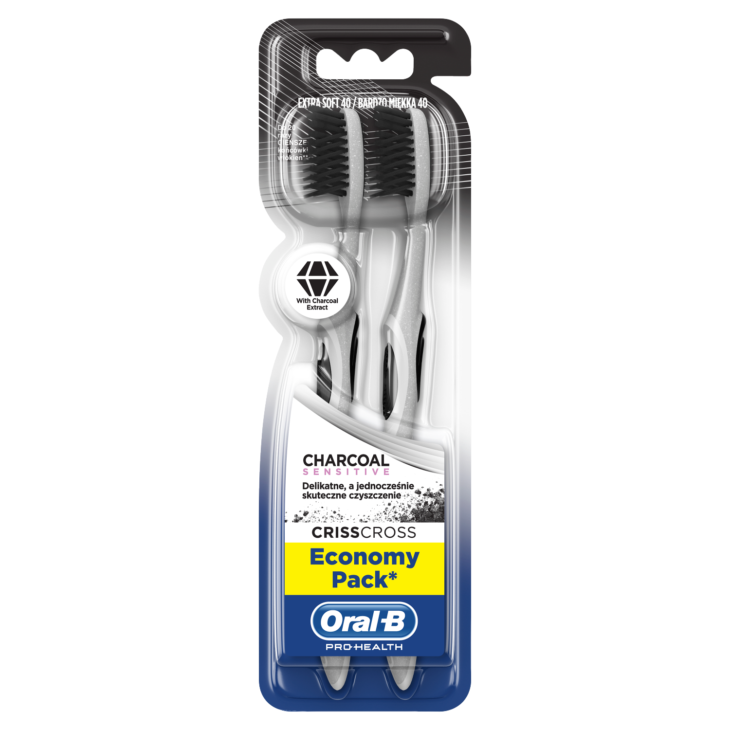 Oral-B 3D 2CT szczoteczka do mycia zębów extra miękka, 2 szt./1 opak.