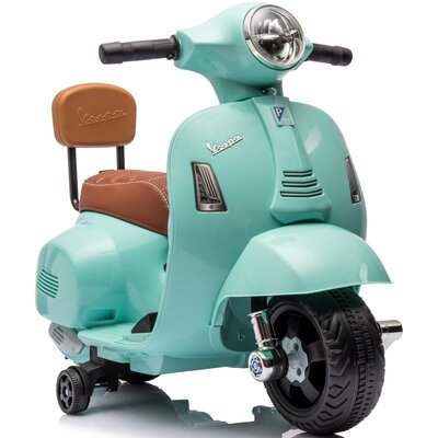 Motorek elektryczny SUN BABY Scooter Vespa z oparciem Turkusowy