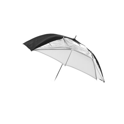 Parasolka fotograficzna rozpraszająca MASSA 2w1, 110 cm Biała + Dyfuzor Srebrny