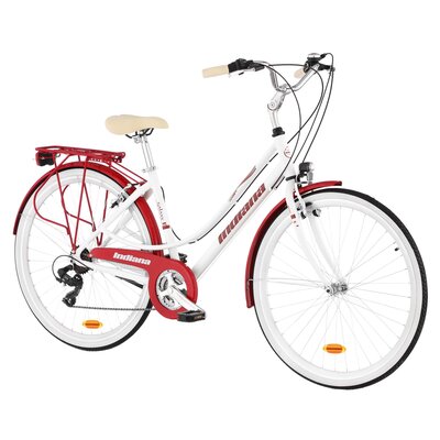 Rower miejski INDIANA Galaxy 21B 28 cali damski Biały 2024