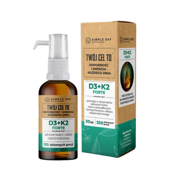 Twój Cel To D3+K2 Forte suplement diety D3+K2 Forte, 30 ml