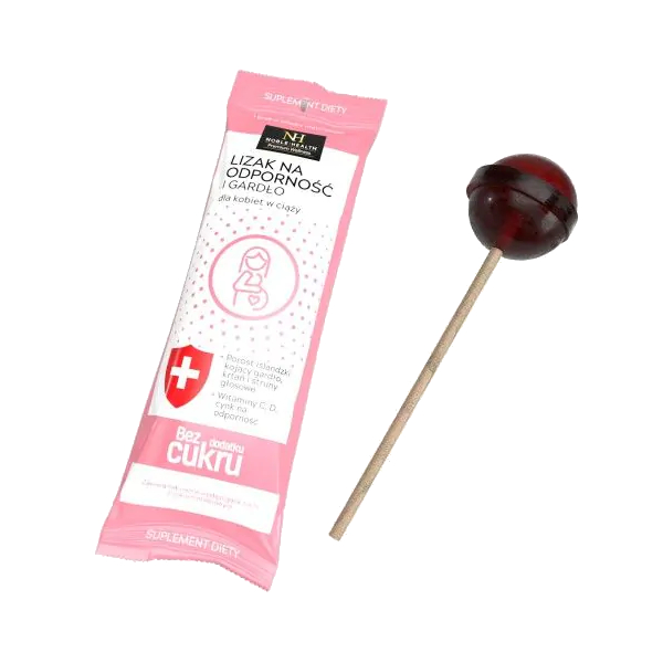 Noble Health suplement diety lizak na odporność i gardło dla kobiet w ciąży, 35 szt./1 opak.