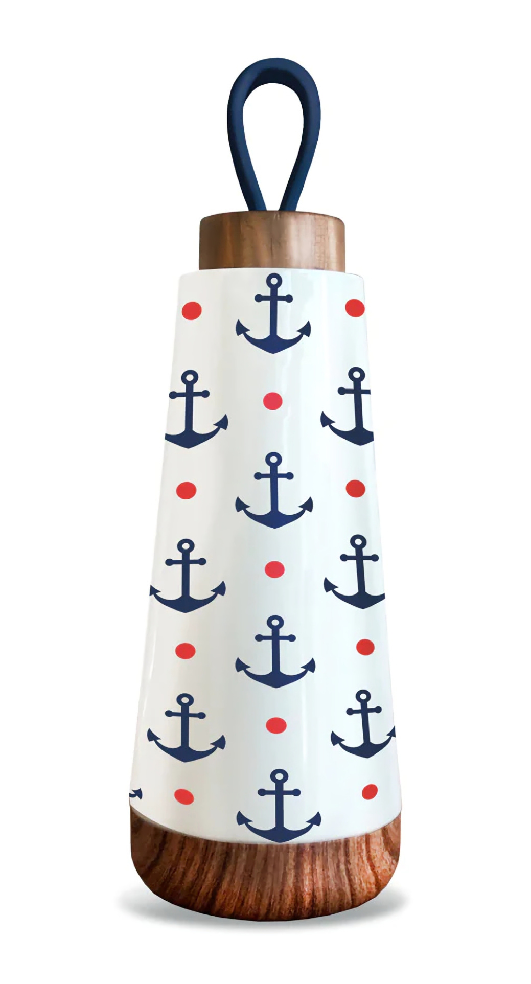 ChicMic - Butelka termiczna z pętelką 350 ml Anchors&Dots