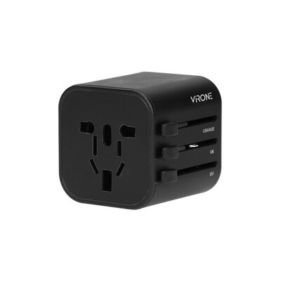 Adapter podróżny ORNO Virone TA-1 Czarny