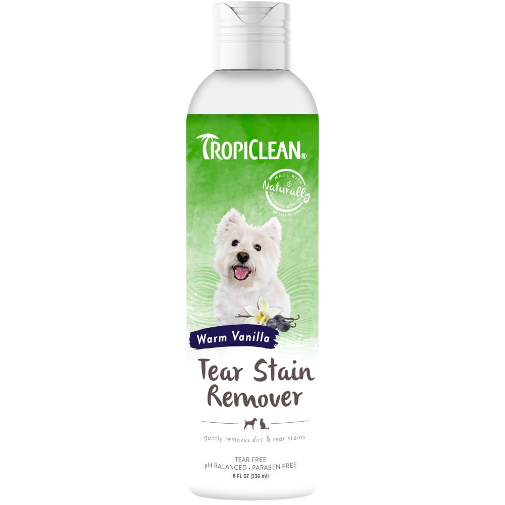 Tropiclean Tear Stain Remover Warm Vanilla 236ml - mleczko do do czyszczenia pyska psa i kota, usuwający przebarwienia