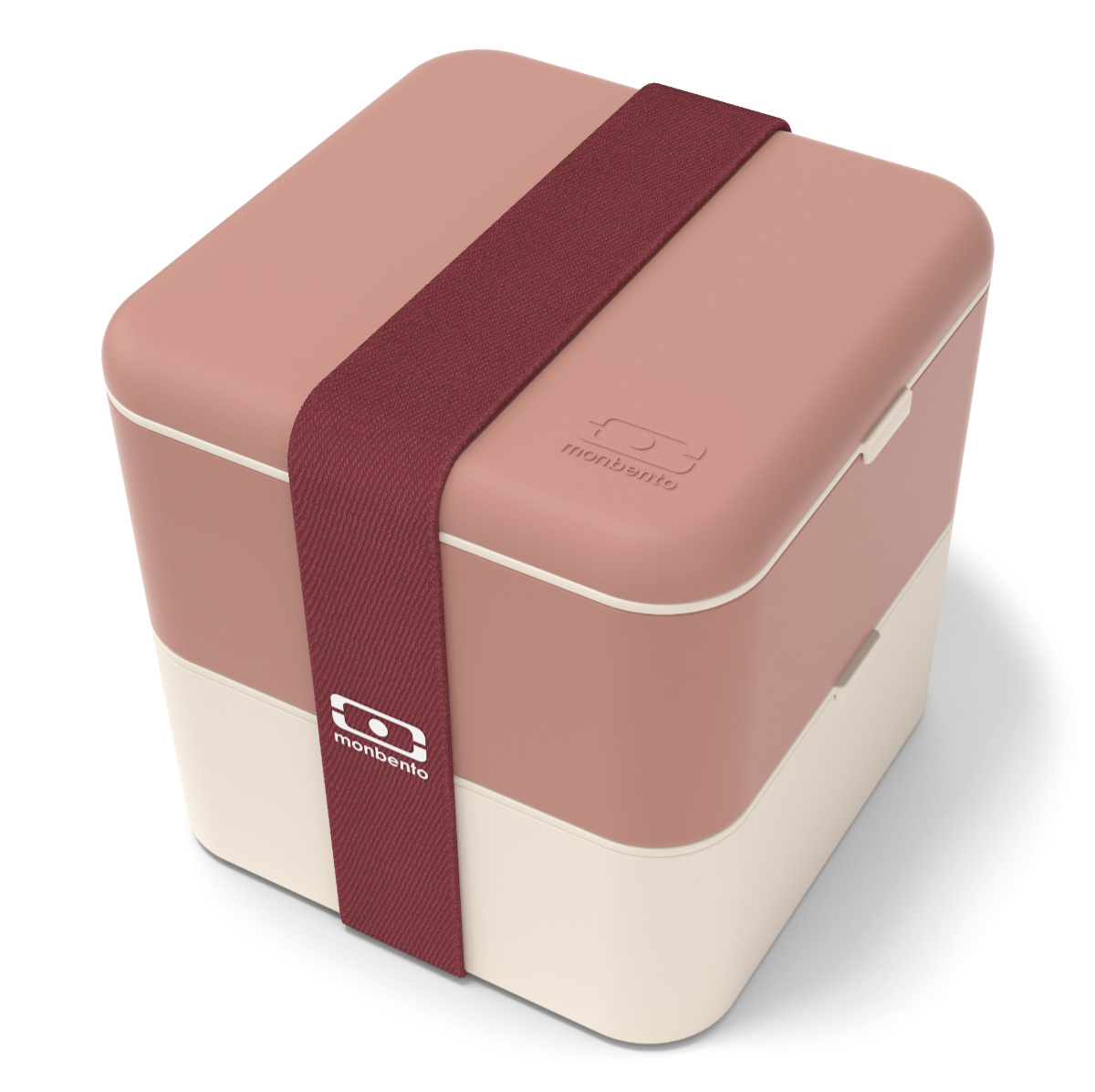 Monbento - Lunchbox Bento Square Made in France Rose Moka