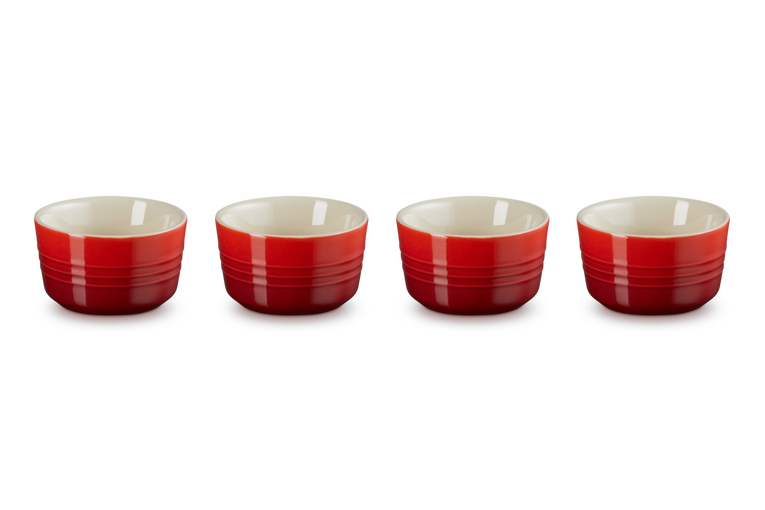 Le Creuset - Zestaw 4 szt. Mini Foremek wiśniowy