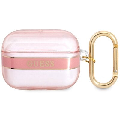 Etui na słuchawki GUESS Strap Collection Różowy