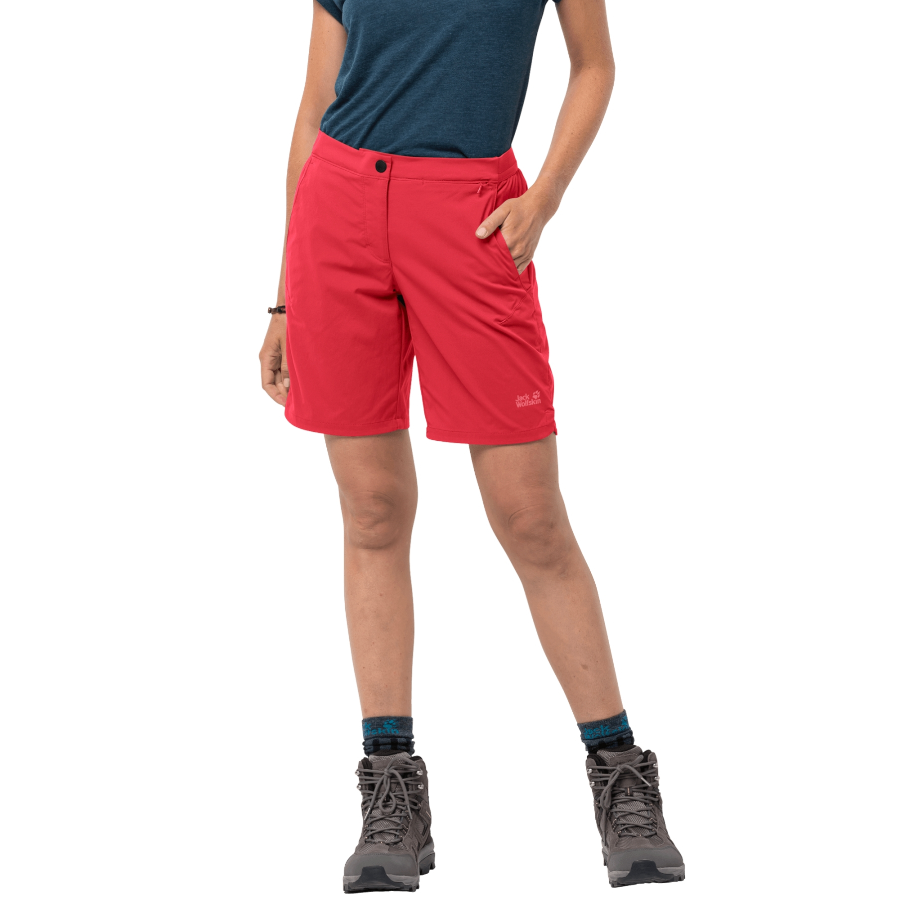 Spodenki damskie HILLTOP TRAIL SHORTS W tulip red - 38