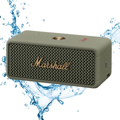 Głośnik mobilny MARSHALL Emberton III Bateria 32 godz. IP67, Mikrofon, Dźwięk 360°, Aplikacja Zielony