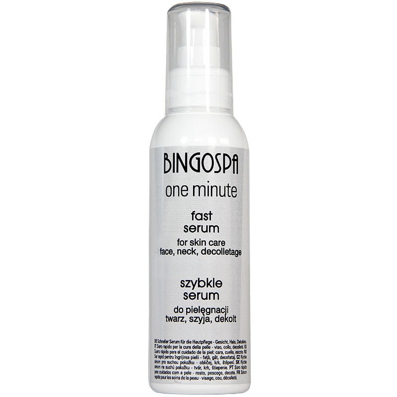 Bingospa One Minute szybkie serum twarz szyja dekolt, 135 g