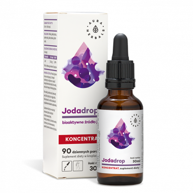 Aura Herbals, Jodadrop, suplement diety, koncentrat w kroplach,  30 ml