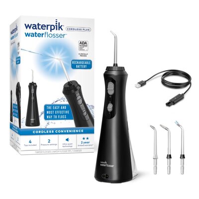 Irygator bezprzewodowy WATERPIK WP-492EU Czarny + 4 końcówki