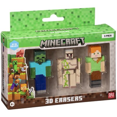 Zestaw gumek MINECRAFT MC4021 (3 sztuk) (1 zestaw)