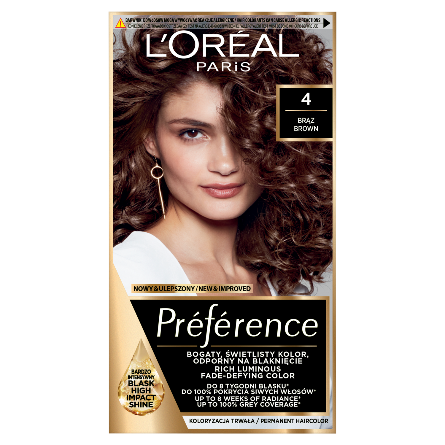 L'Oréal Paris Récital Préférence farba do włosów 4.0 brąz, 1 opak.