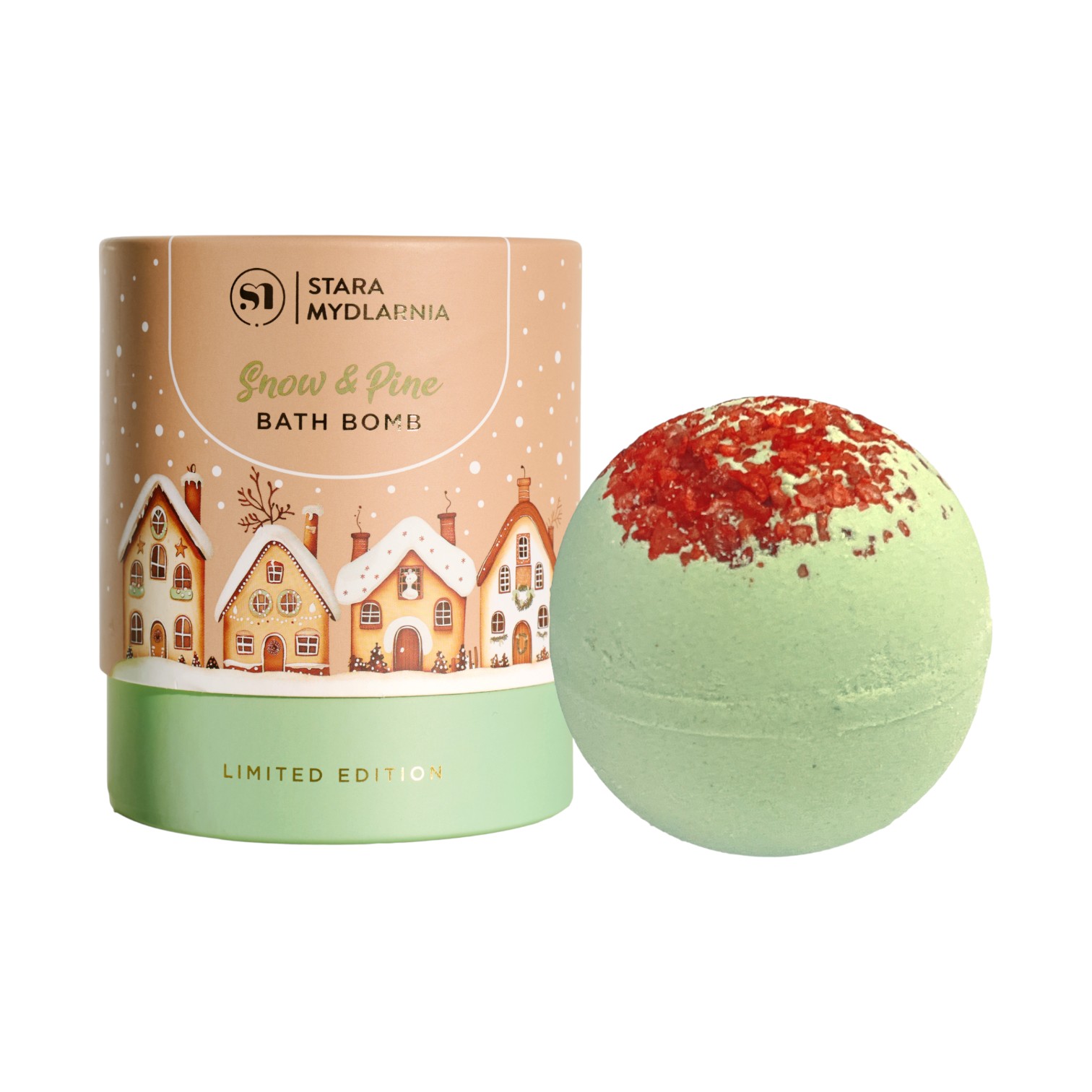 Stara Mydlarnia Snow & Pine kula do kąpieli w pudełku, 200 g