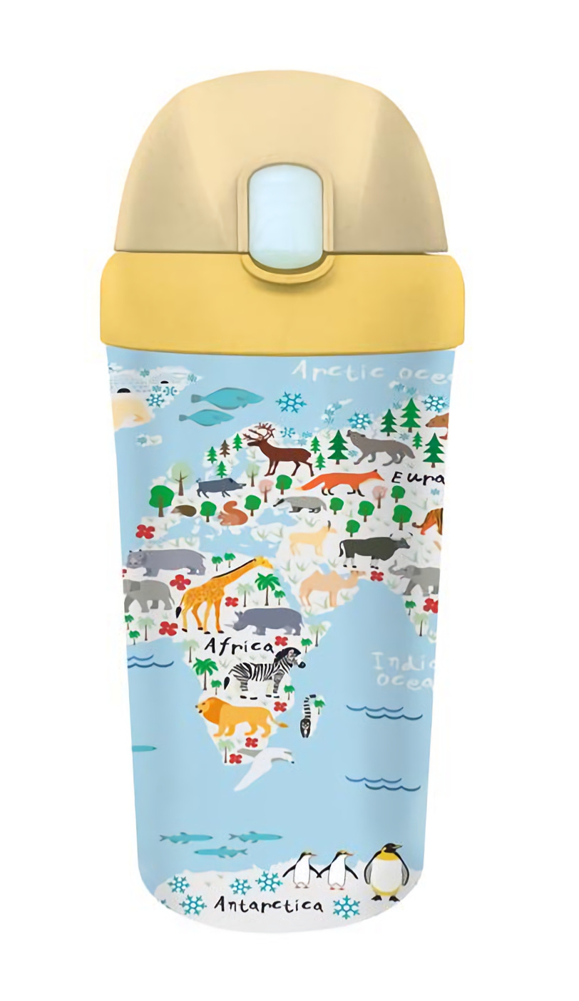 ChicMic - Bidon dla dzieci z tworzywa PLA 400 ml Animal World