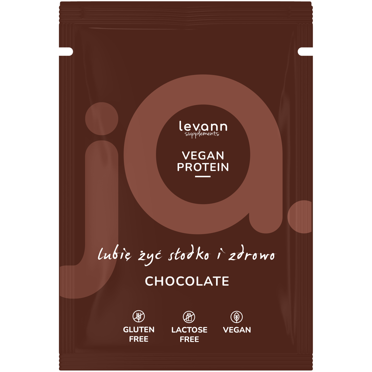 Levann Supplements Vegan Protein wegańskie białko w saszetce czekoladowe, 32 g