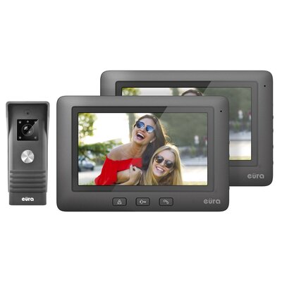 Wideodomofon EURA VDP-45A3 Alpha Czarny