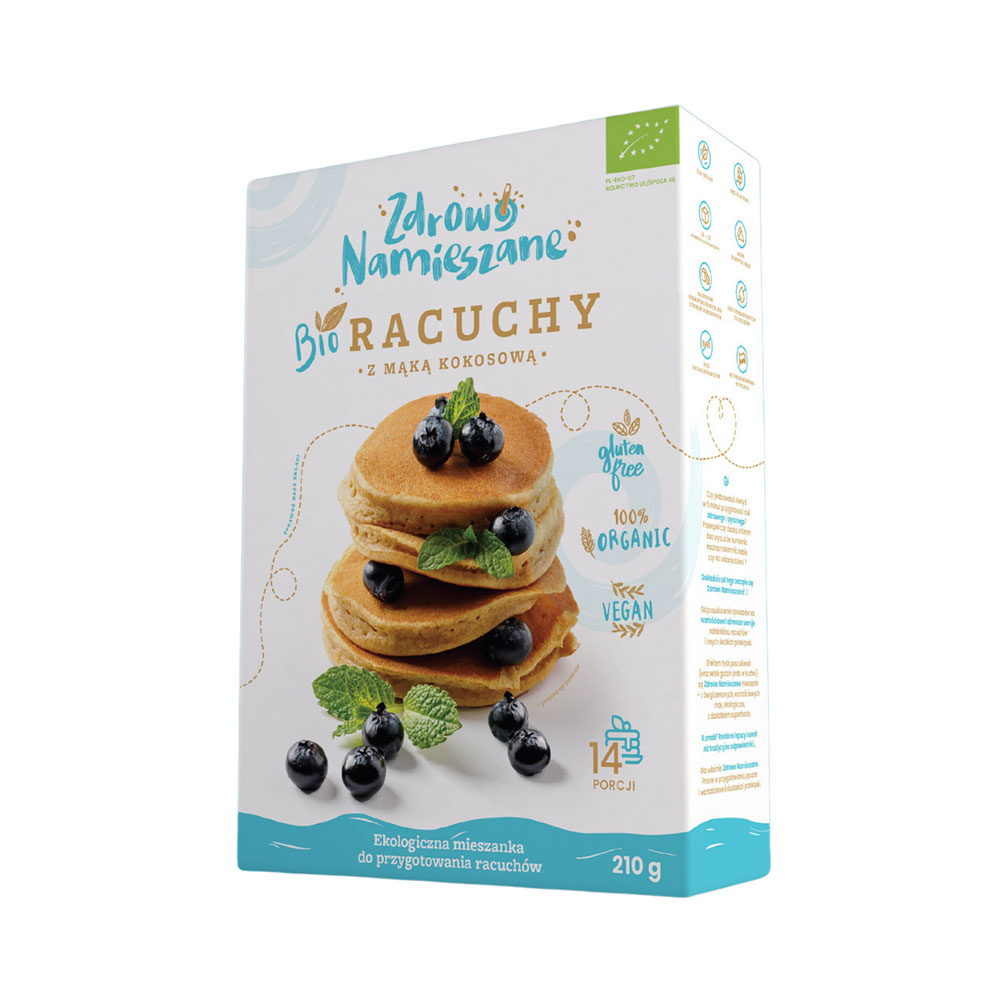 Zdrowo Namieszane BIO Racuchy z mąką kokosową, 210 g