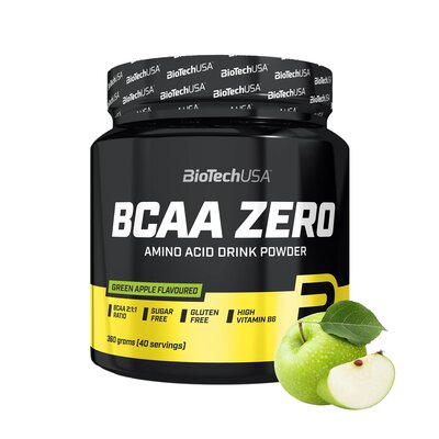 Aminokwasy BCAA BIOTECH Zero Zielone jabłko (360 g)