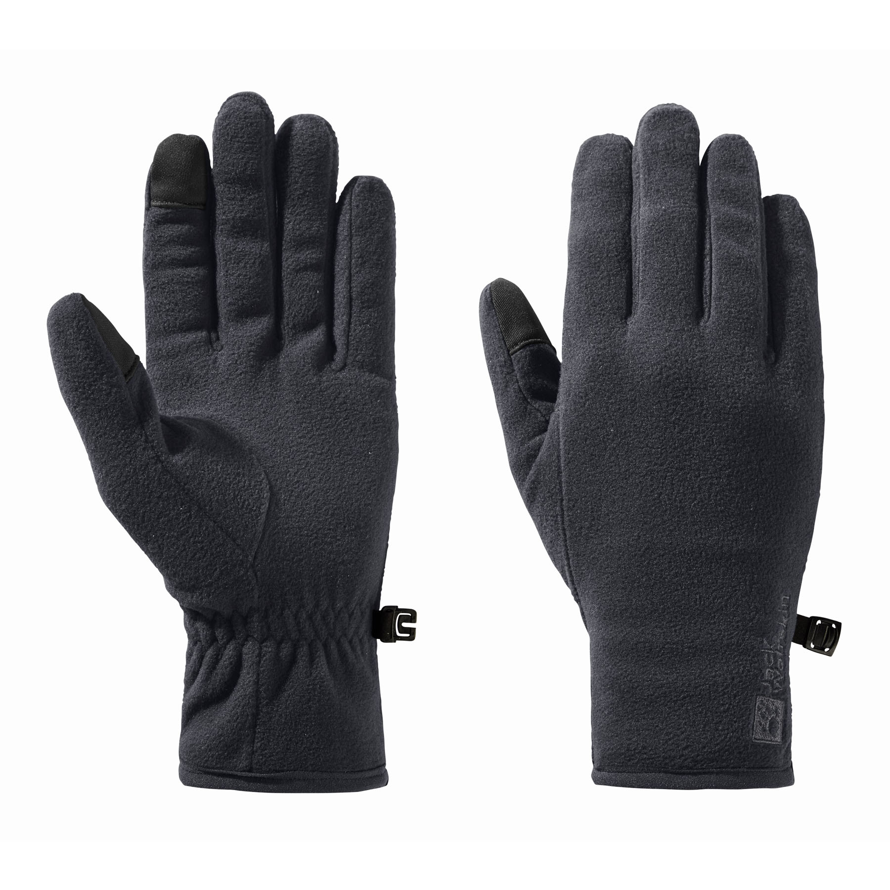 Rękawice polarowe Jack Wolfskin REAL STUFF GLOVE black - XL