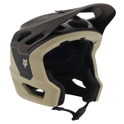 Kask rowerowy FOX Dropframe Pro NYF CE Kremowy MTB (rozmiar L) MIPS