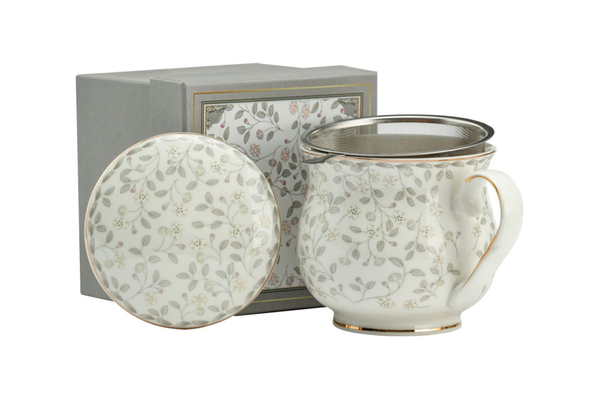 Kubek porcelanowy z zaparzaczem 480ml