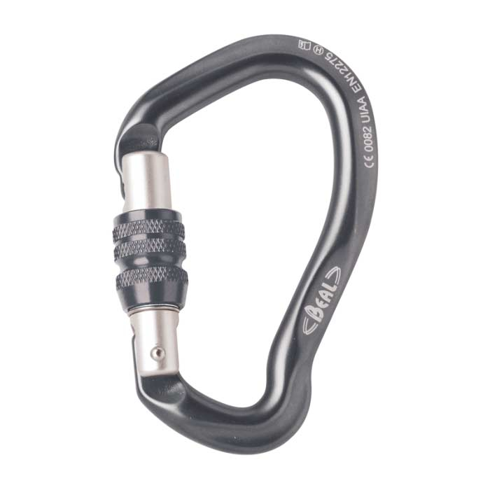 Karabinek wspinaczkowy zakręcany Beal BE LINK SCREW black - ONESIZE