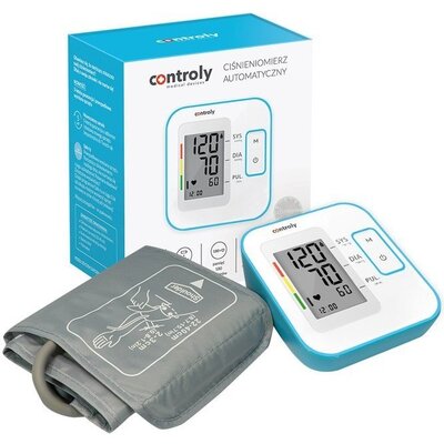 Ciśnieniomierz automatyczny CONTROLY B07 Biało-niebieski