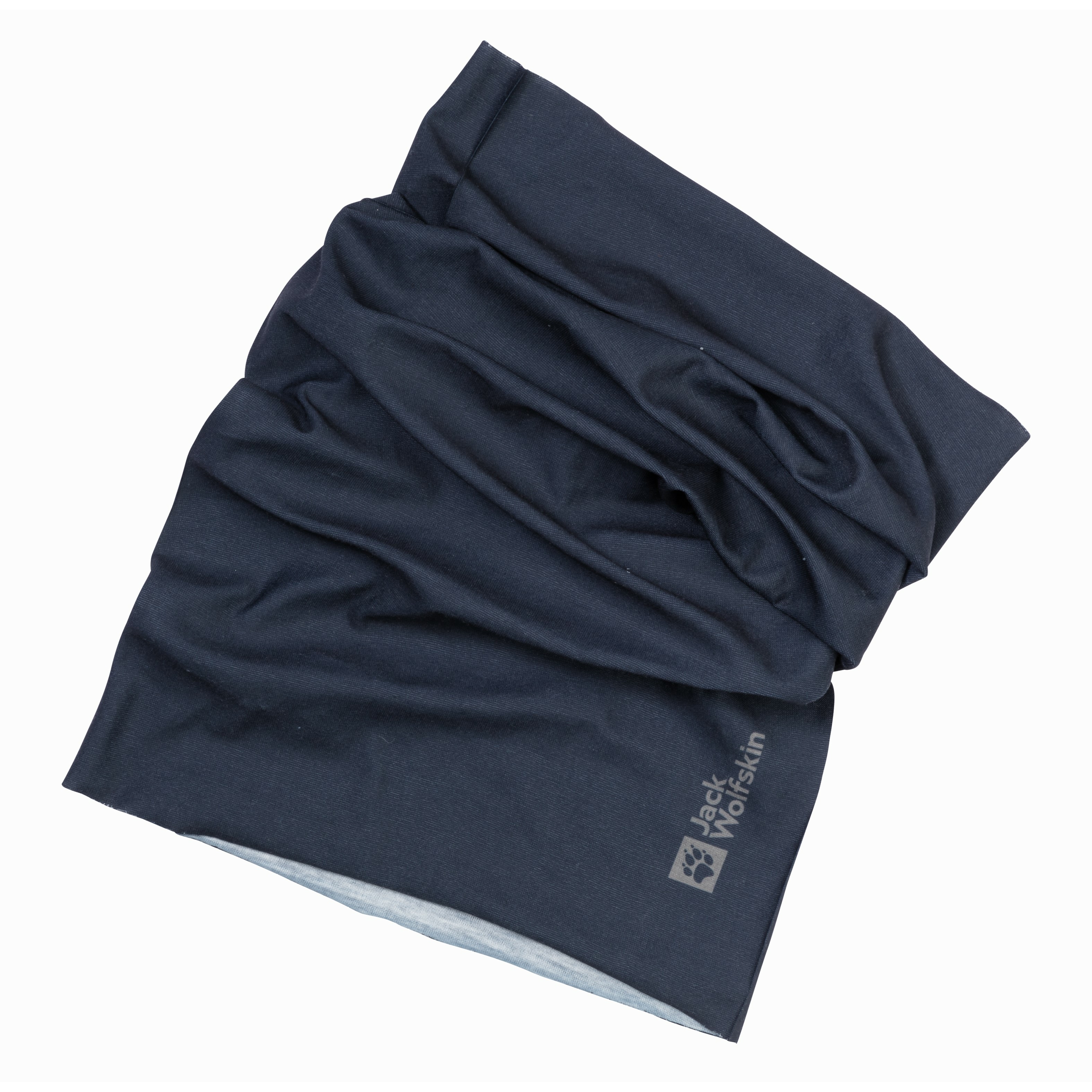 Dziecięca chusta wielofunkcyjna Jack Wolfskin PRINT NECKGAITER K night blue - ONE SIZE